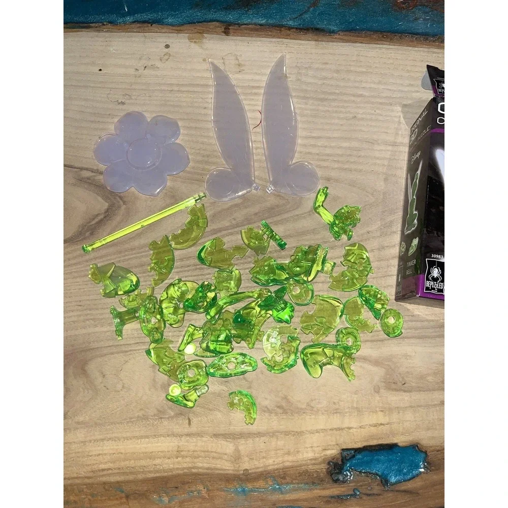 Original 3D Crystal Puzzle - Tinker Bell (Open Box - All Pieces Included)